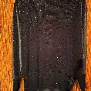 Sparkly Black Jennifer Lopez Top